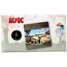 AC/DC Dirty Deeds Done Dirt Cheap Postal Numismatic Cover Coin & Stamp Folder Set 6500 Limited